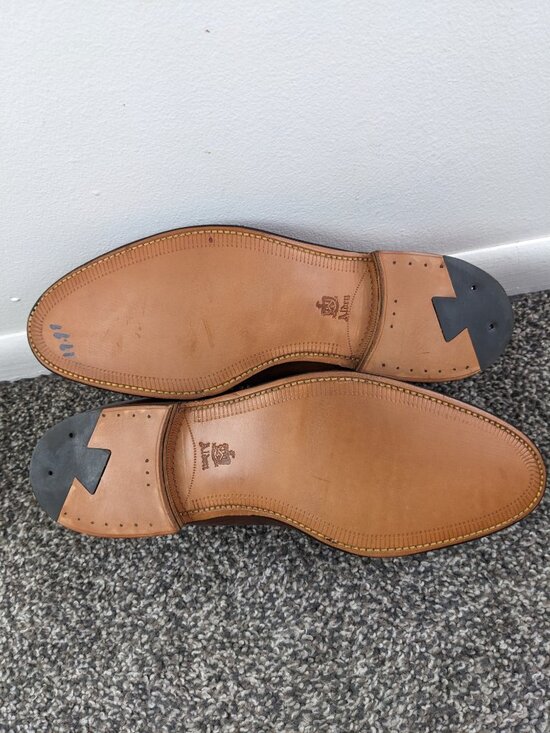 Alden Mens 11 B/D US 662 Brown Calfskin Tassel Loafers Dress Shoes